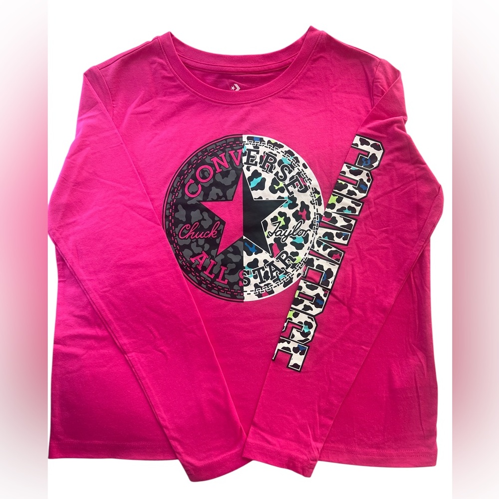 Converse Kids Fuchsia Long Sleeve Tee